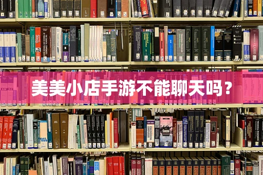 美美小店手游不能聊天吗？