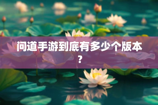 问道手游到底有多少个版本？