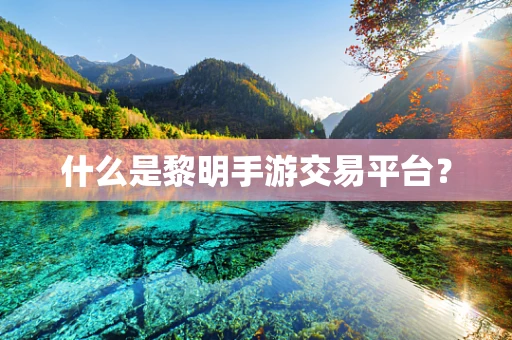 什么是黎明手游交易平台？