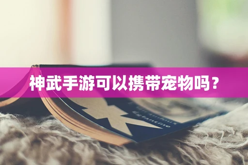 神武手游可以携带宠物吗？