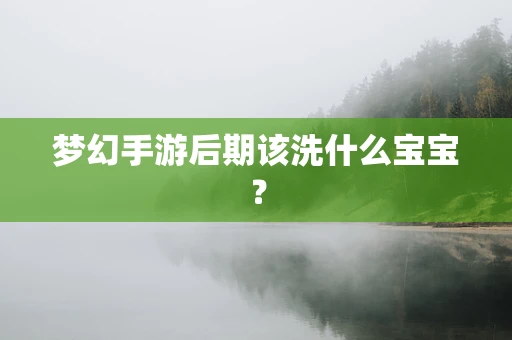 梦幻手游后期该洗什么宝宝？