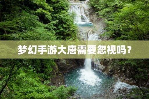 梦幻手游大唐需要忽视吗？