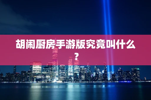 胡闹厨房手游版究竟叫什么？