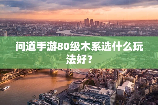 问道手游80级木系选什么玩法好？
