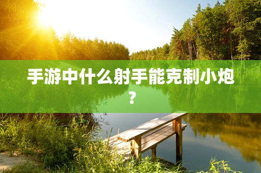 手游中什么射手能克制小炮？