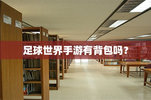足球世界手游有背包吗？