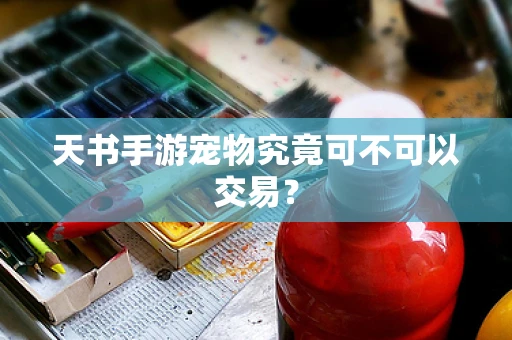天书手游宠物究竟可不可以交易？