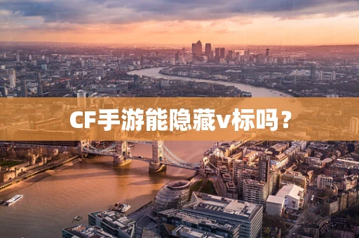 CF手游能隐藏v标吗？