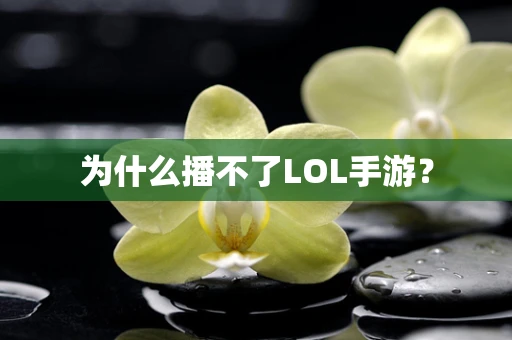 为什么播不了LOL手游？