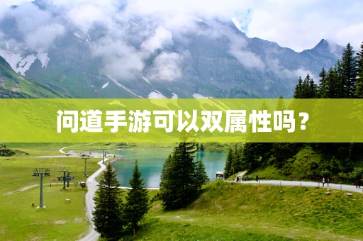 问道手游可以双属性吗？