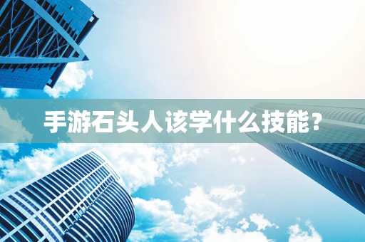 手游石头人该学什么技能？
