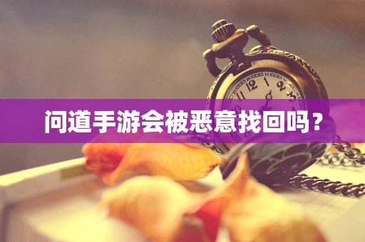 问道手游会被恶意找回吗？