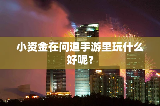小资金在问道手游里玩什么好呢？