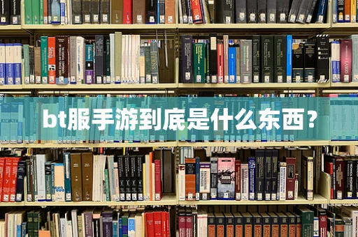bt服手游到底是什么东西？