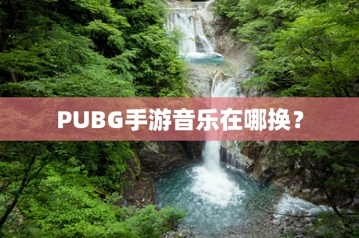 PUBG手游音乐在哪换？