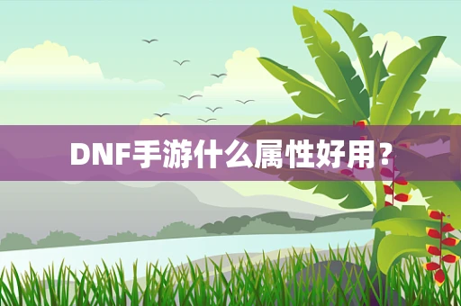 DNF手游什么属性好用？