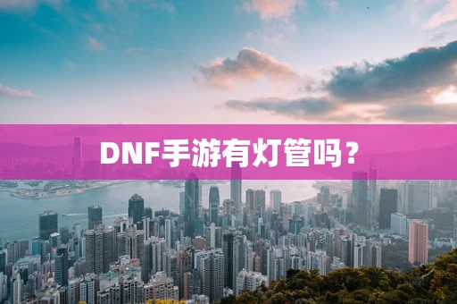 DNF手游有灯管吗？
