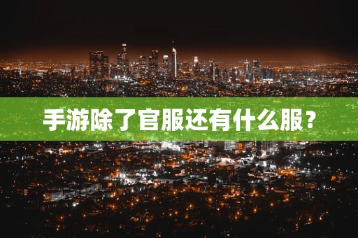 手游除了官服还有什么服？