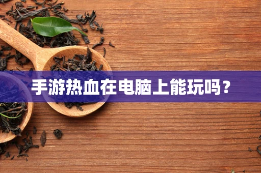 手游热血在电脑上能玩吗？