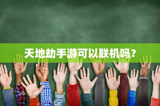 天地劫手游可以联机吗？