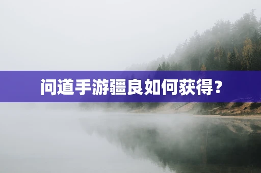 问道手游疆良如何获得？