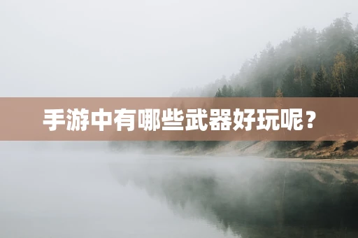 手游中有哪些武器好玩呢？