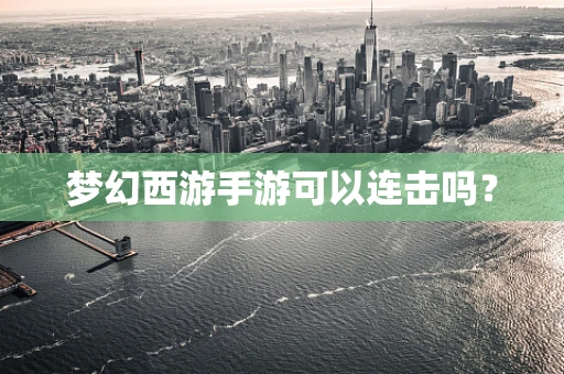 梦幻西游手游可以连击吗？
