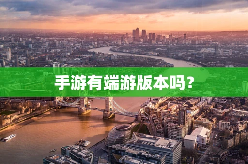 手游有端游版本吗？