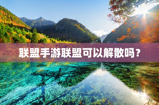 联盟手游联盟可以解散吗？
