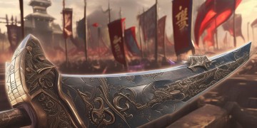 霸业手游关羽究竟用什么武器？